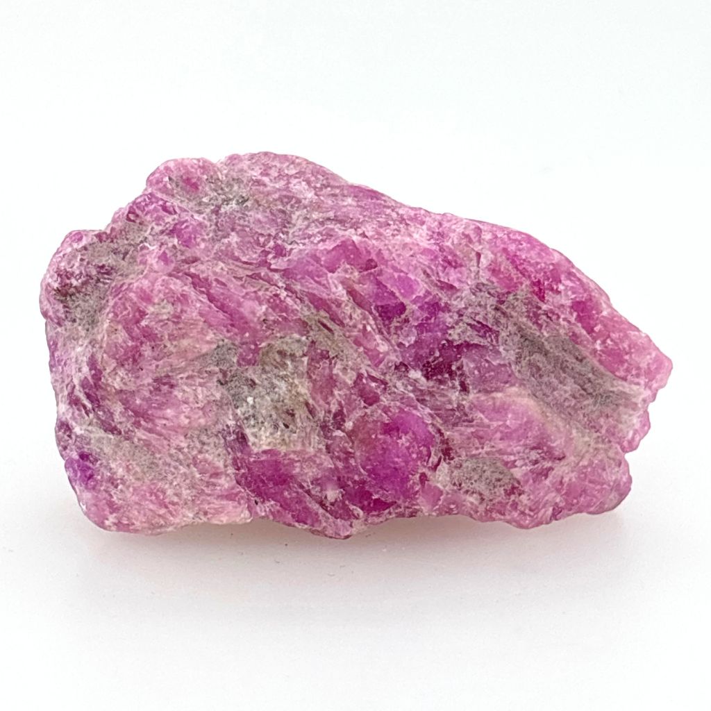 Natural rough Ruby in Matrix crystal with vibrant raspberry pink Ruby