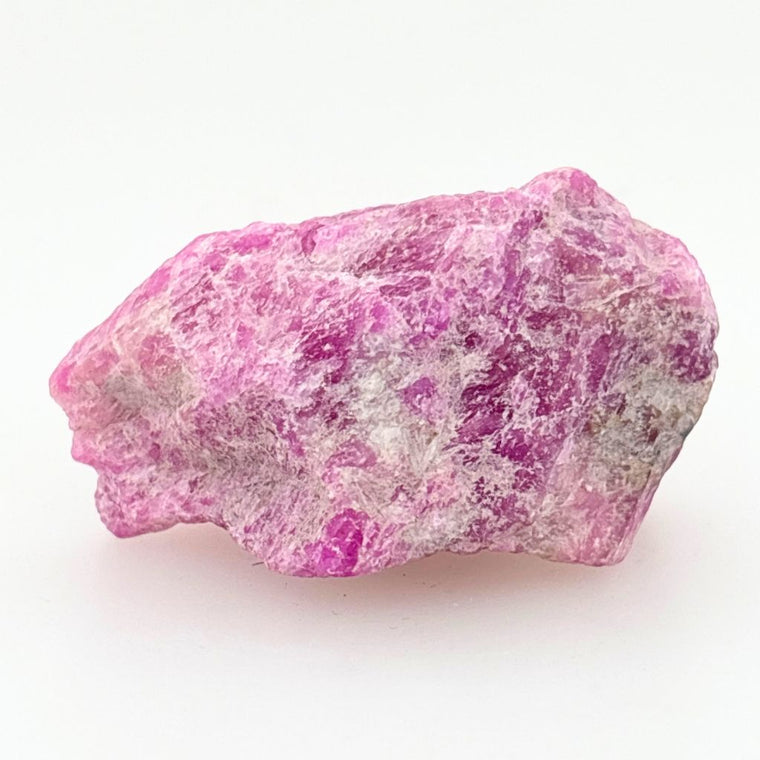 Natural rough Ruby in Matrix crystal with vibrant raspberry pink Ruby