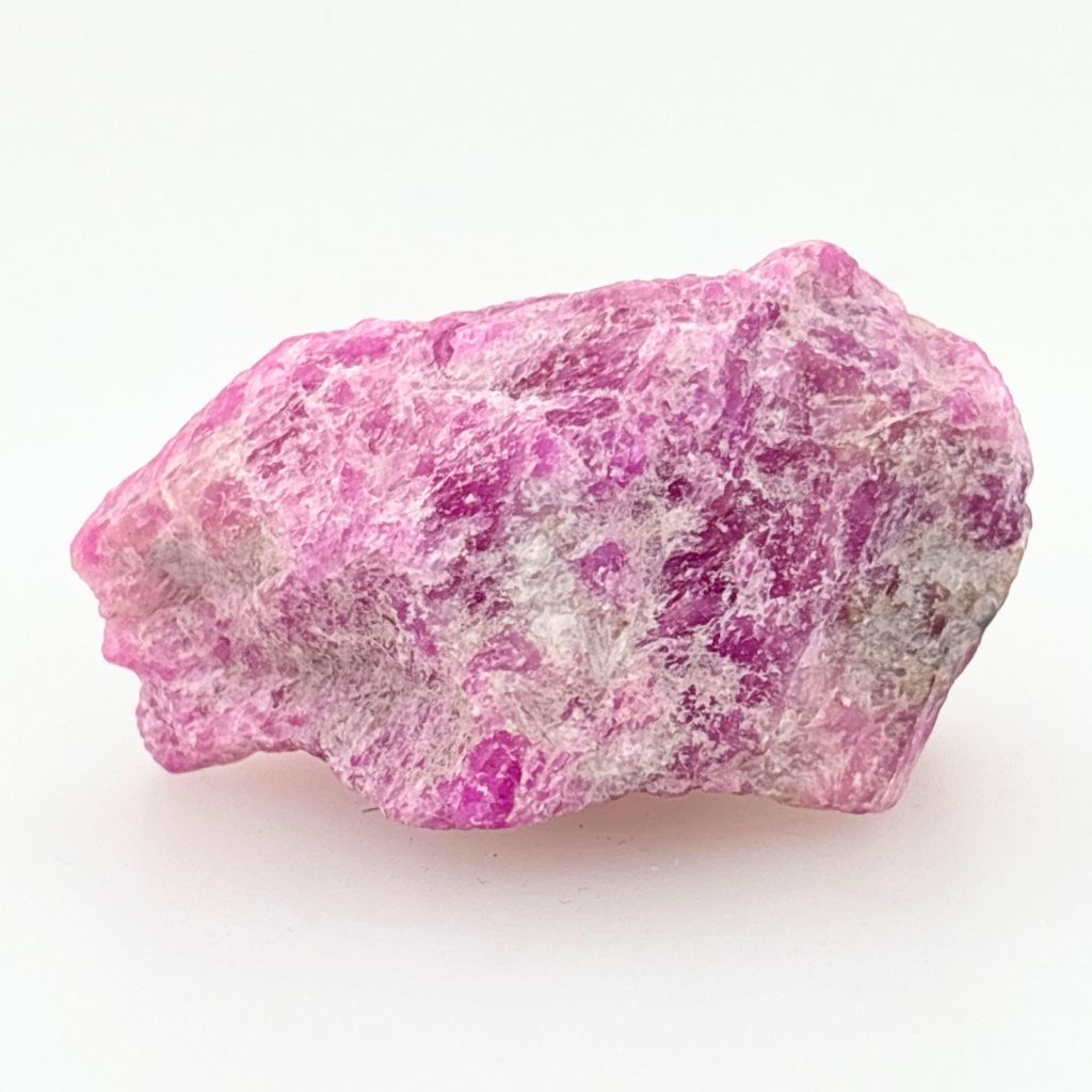 Natural rough Ruby in Matrix crystal with vibrant raspberry pink Ruby