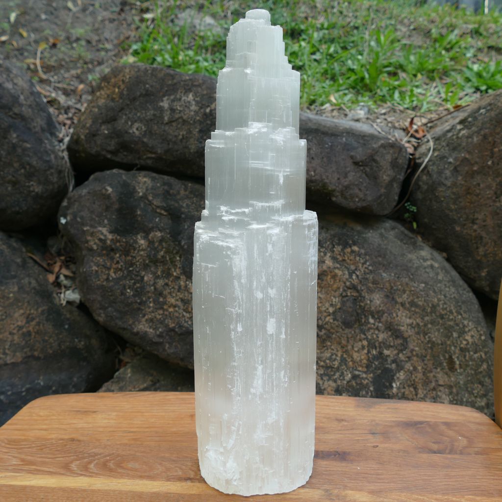 large selenite lamp