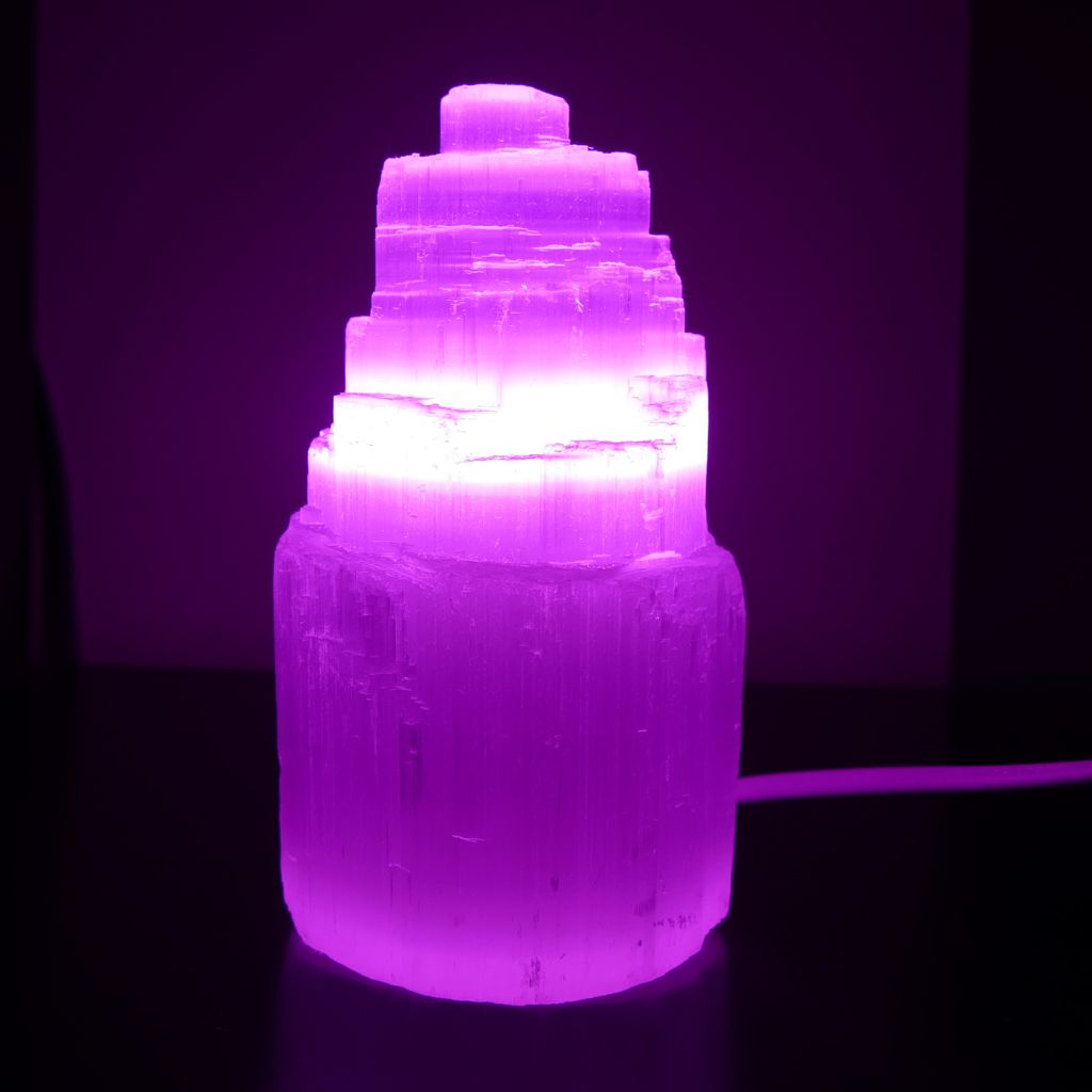 purple led globe for selenite lamps