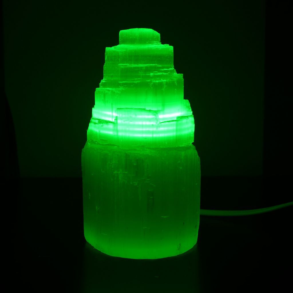 green led globe for selenite lamps
