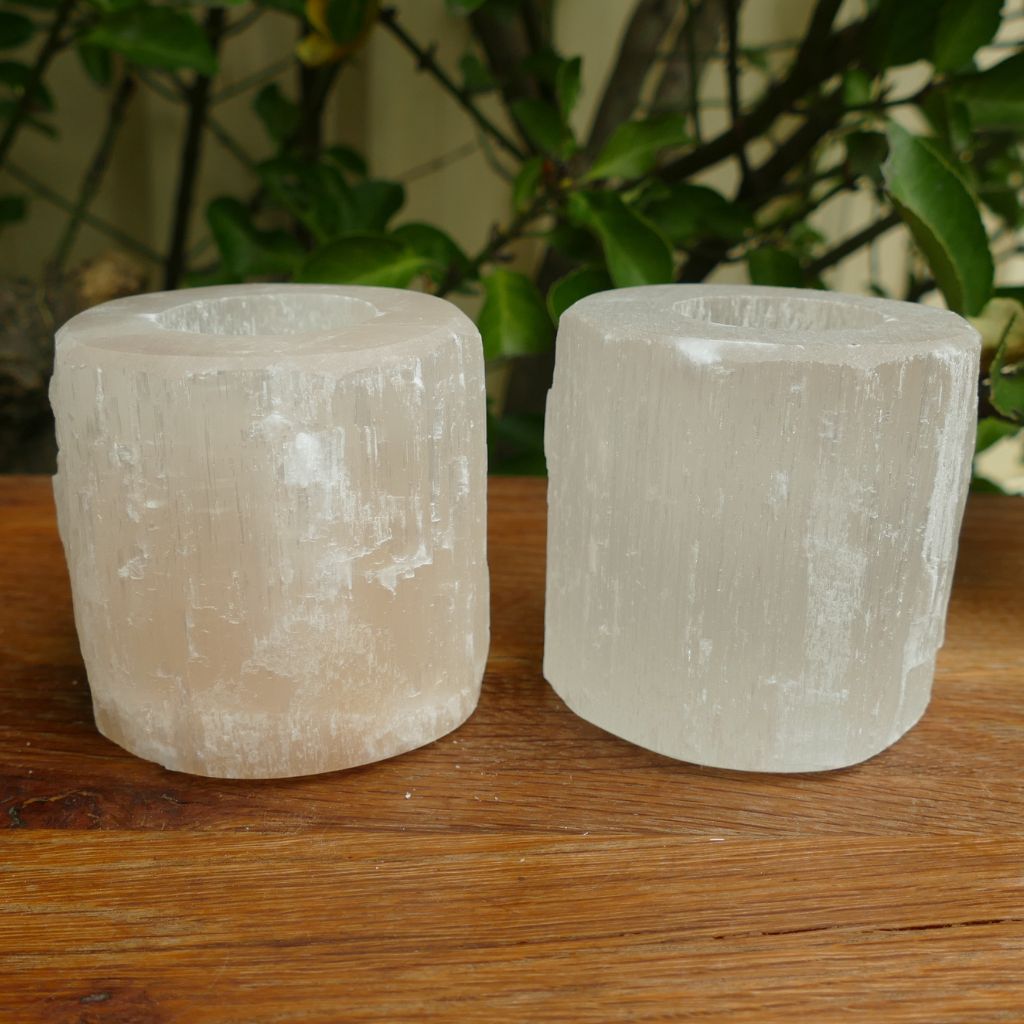 Selenite Natural TeaLight Holder