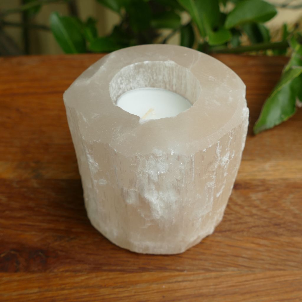 Selenite Natural TeaLight Holder