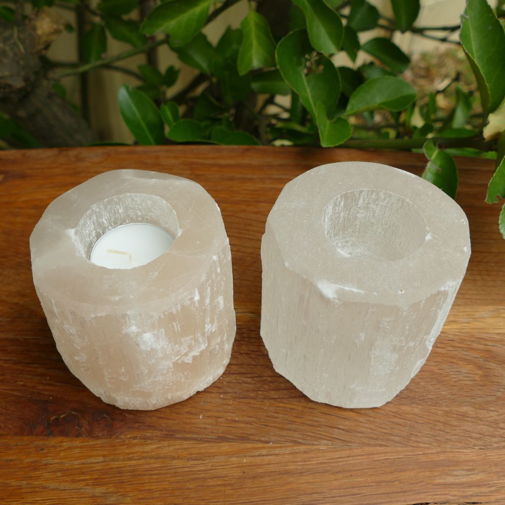 Selenite Natural TeaLight Holder