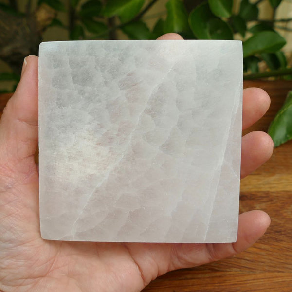 Selenite Cleansing Plate - Selenite Slab to Charge & Cleanse Crystals