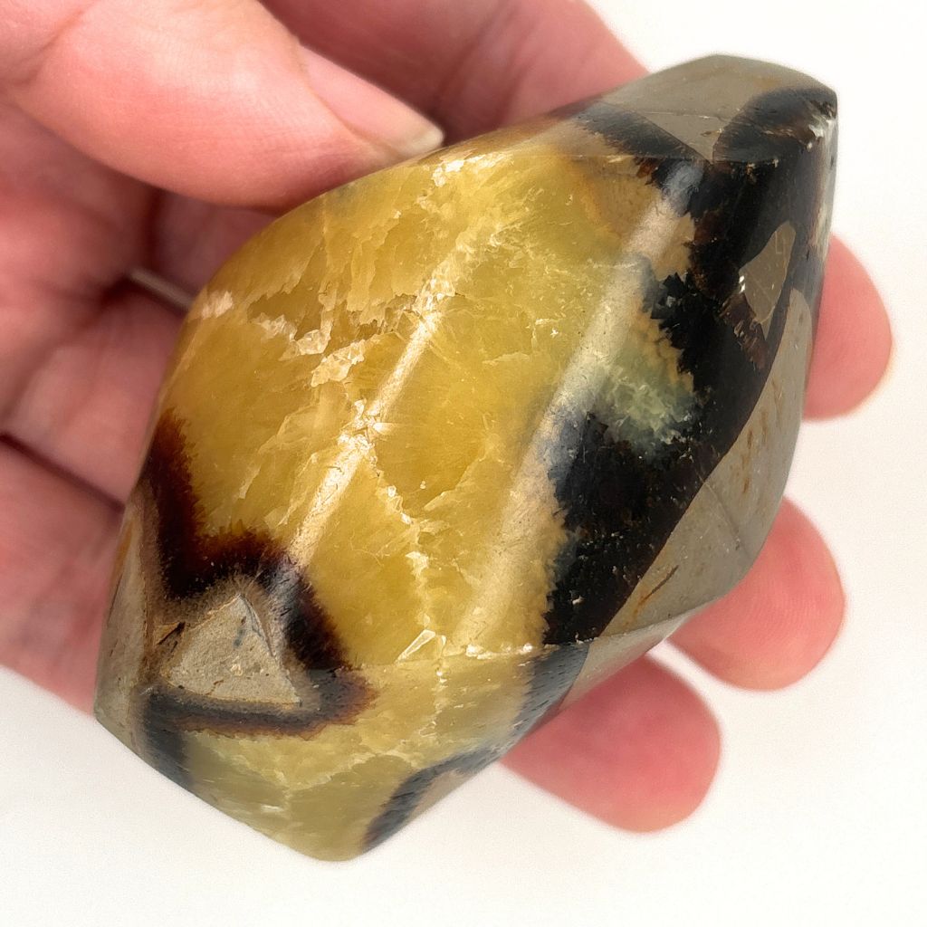 Septarian Crystal Flame Hand Carved & Polished | Earth Inspired Gifts