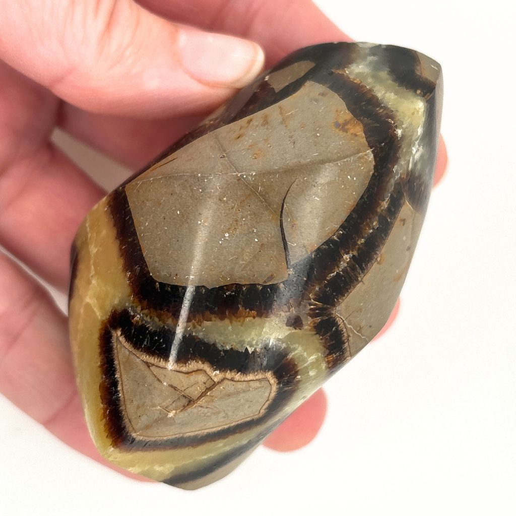 Septarian Crystal Flame Hand Carved & Polished | Earth Inspired Gifts