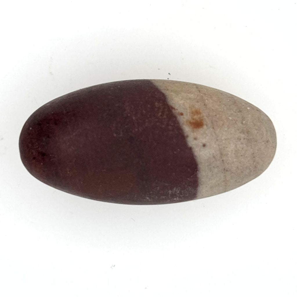 Natural Shiva Lingam Stone 40mm with brown and beige markings