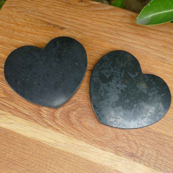 Shungite Heart Plate for EMF Protection - Charging Tile