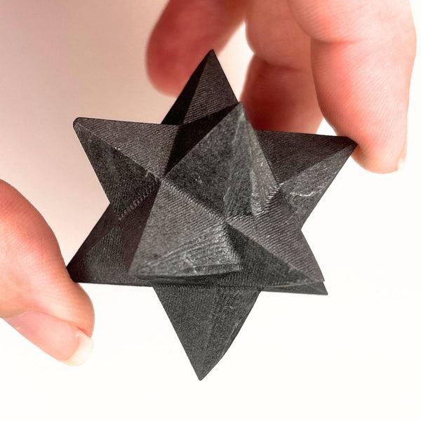 Shungite Merkaba Star – Sacred Geometry Crystal