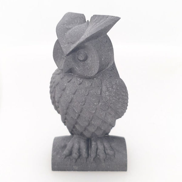 Shungite Owl Figurine - Natural Finish