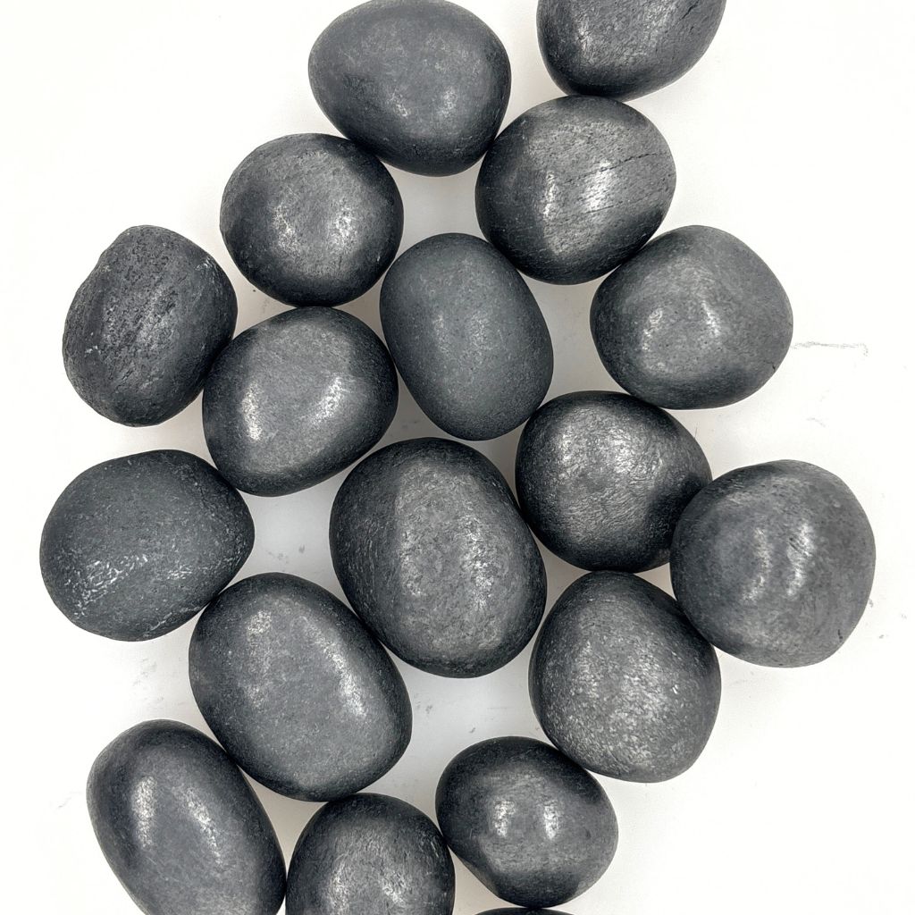 Shungite Tumble Stone Polished Gemstone for EMF Protection