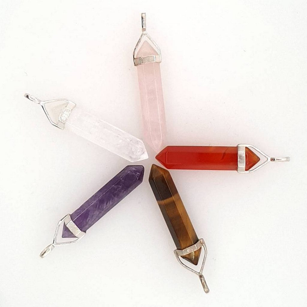 double terminated pendant crystals