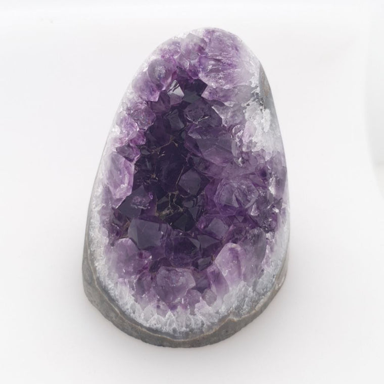 small amethyst cut base cluster