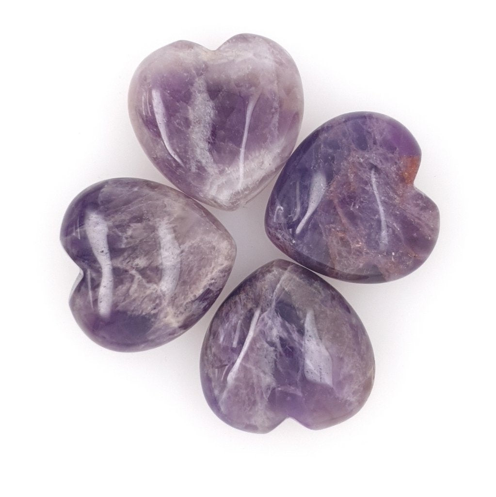 small amethyst hearts