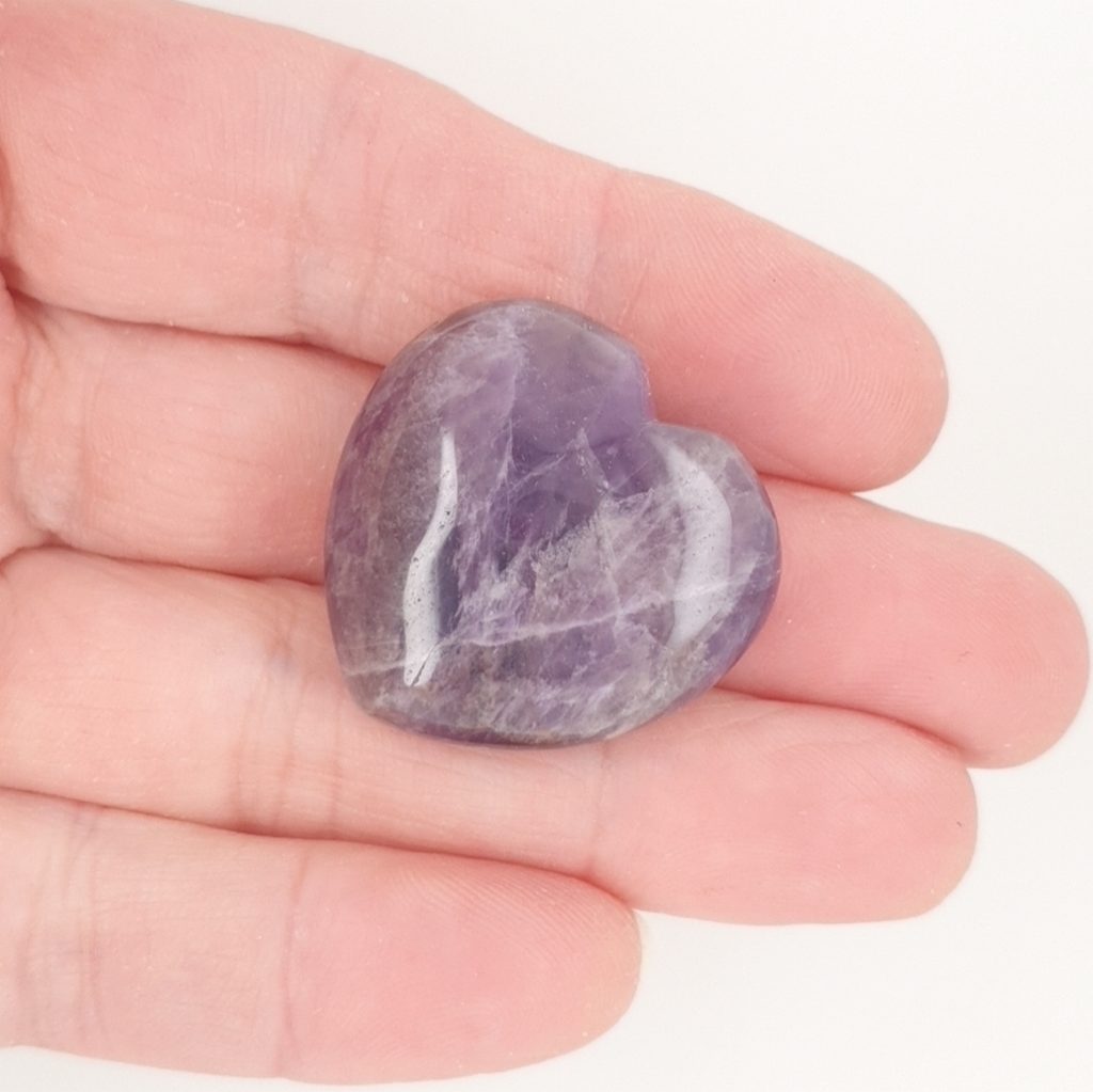 small amethyst hearts