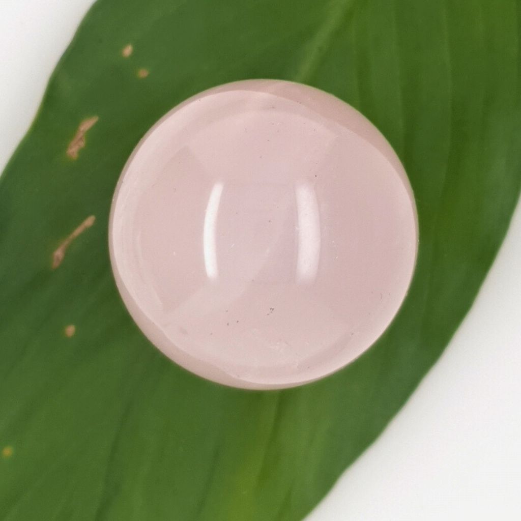 small rose quartz sphere