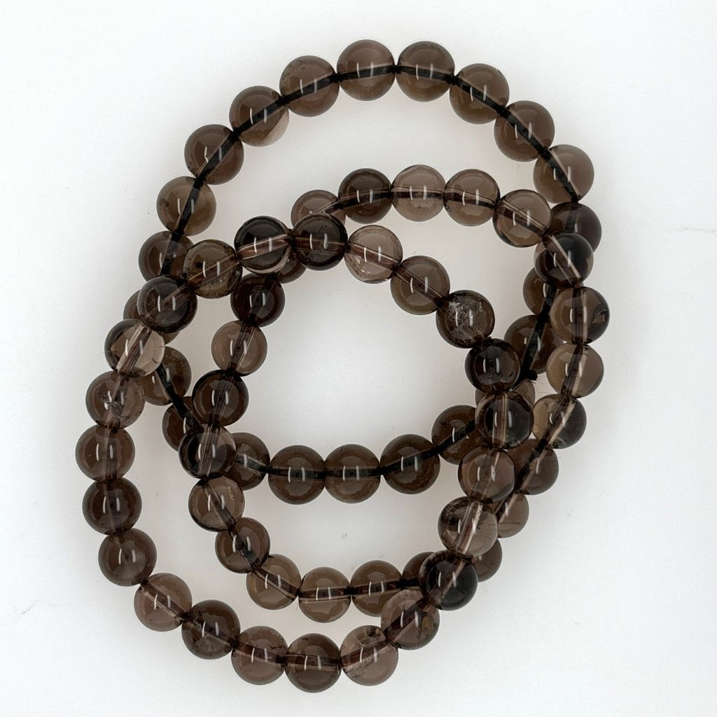 Smoky Quartz Bracelet Beaded Crystal Bracelet