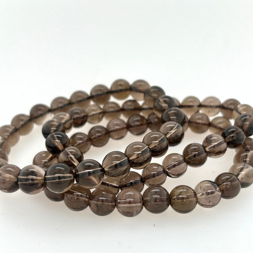 Smoky Quartz Bracelet Beaded Crystal Bracelet