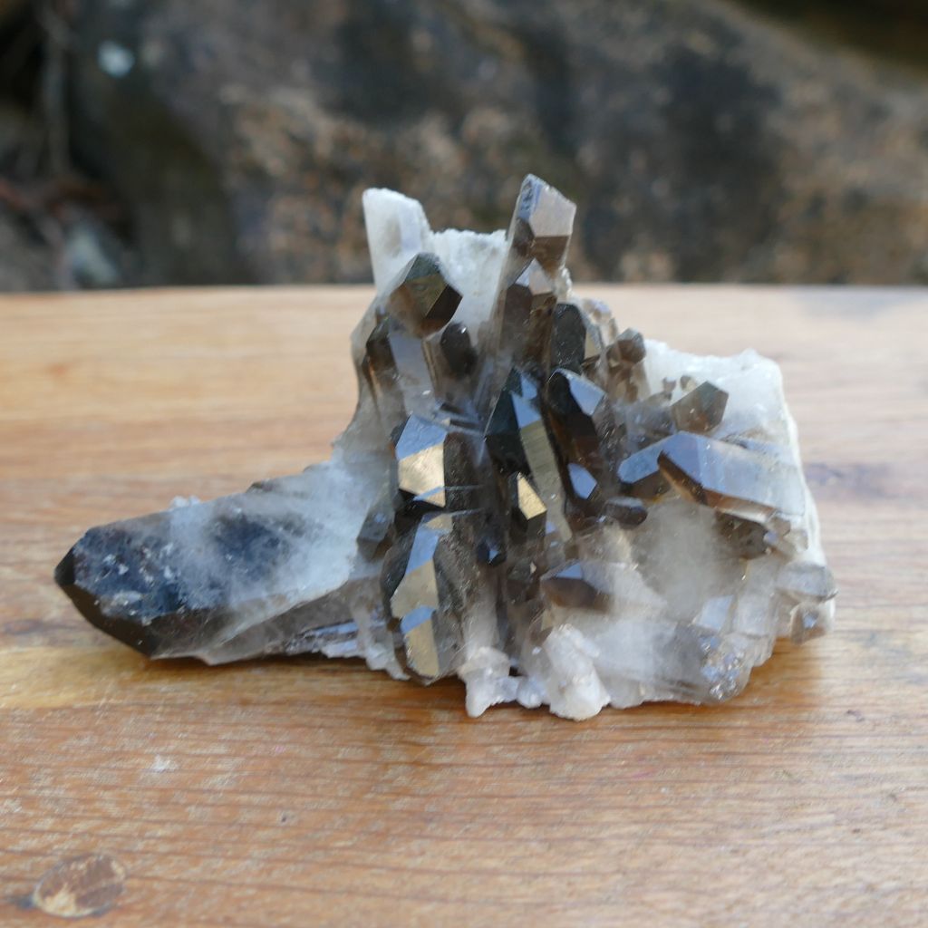 smoky quartz cluster