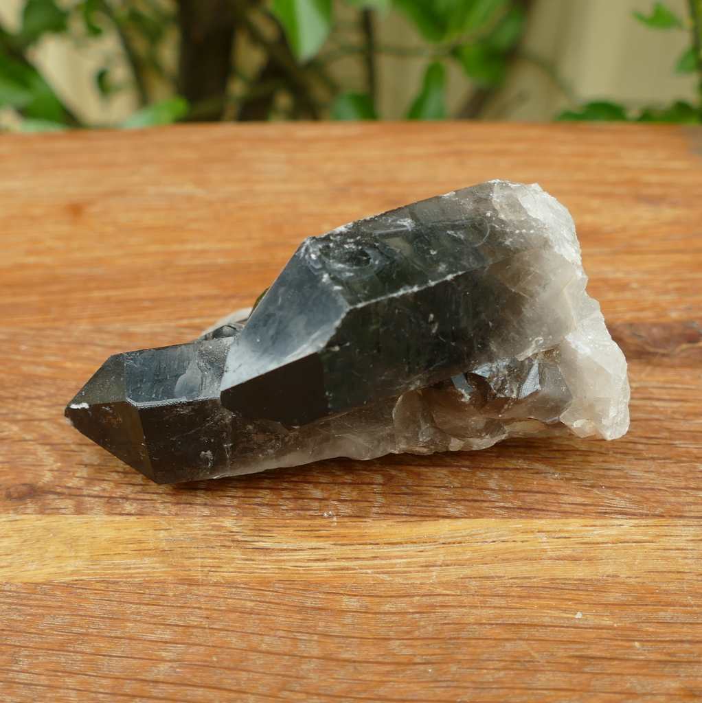 smoky quartz crystal cluster