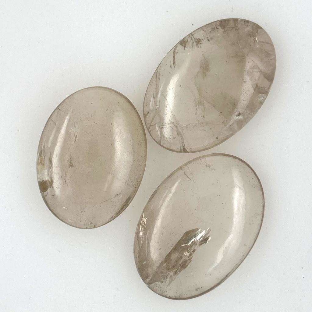 smoky quartz palm stones
