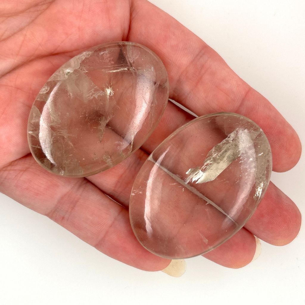 smoky quartz palm stones