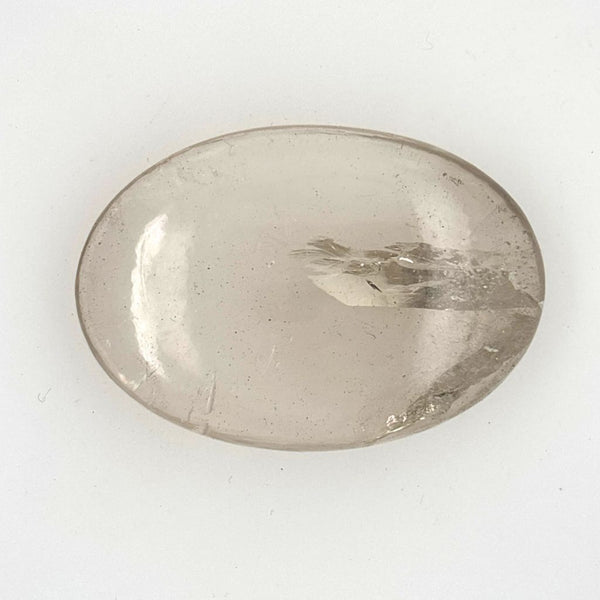 Smoky Quartz Palm Stones - Polished Natural Crystal Worry Stones for Meditation and Stress Relief