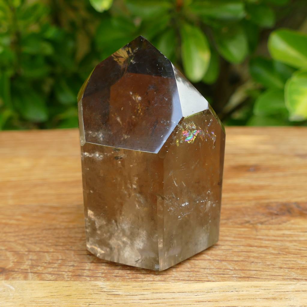 smoky quartz polished point