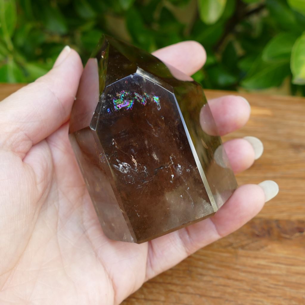 Smoky Quartz Crystal Point - Polished Smoky Quartz Point for Healing Reiki