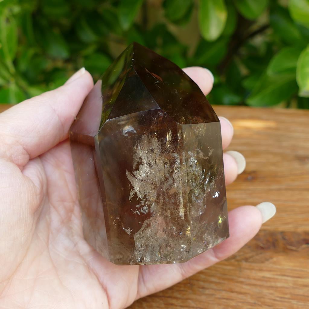 Smoky Quartz Crystal Point - Polished Smoky Quartz Point for Healing Reiki