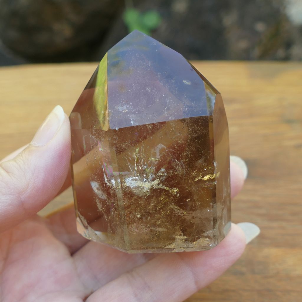 smoky quartz crystal point