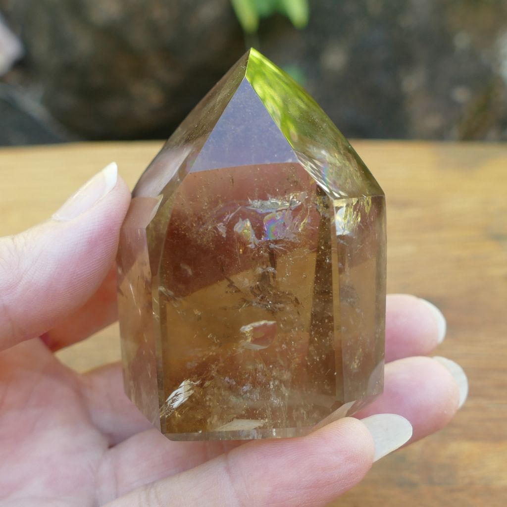 smoky quartz crystal point