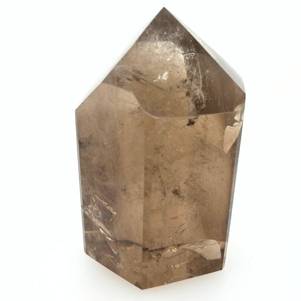 Smoky Quartz Crystal Point Stunning Clarity - 222grams