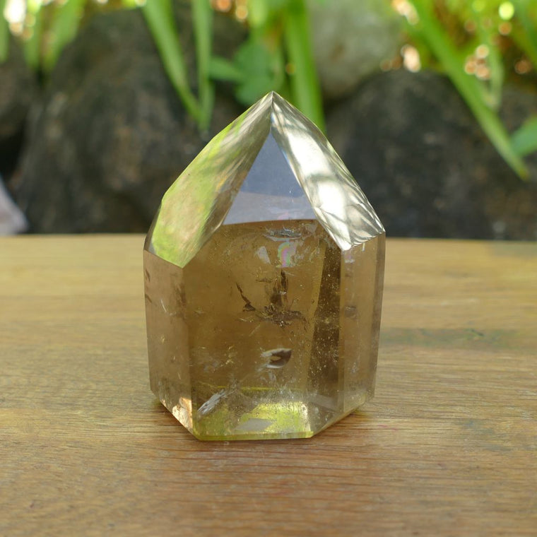 smoky quartz crystal point