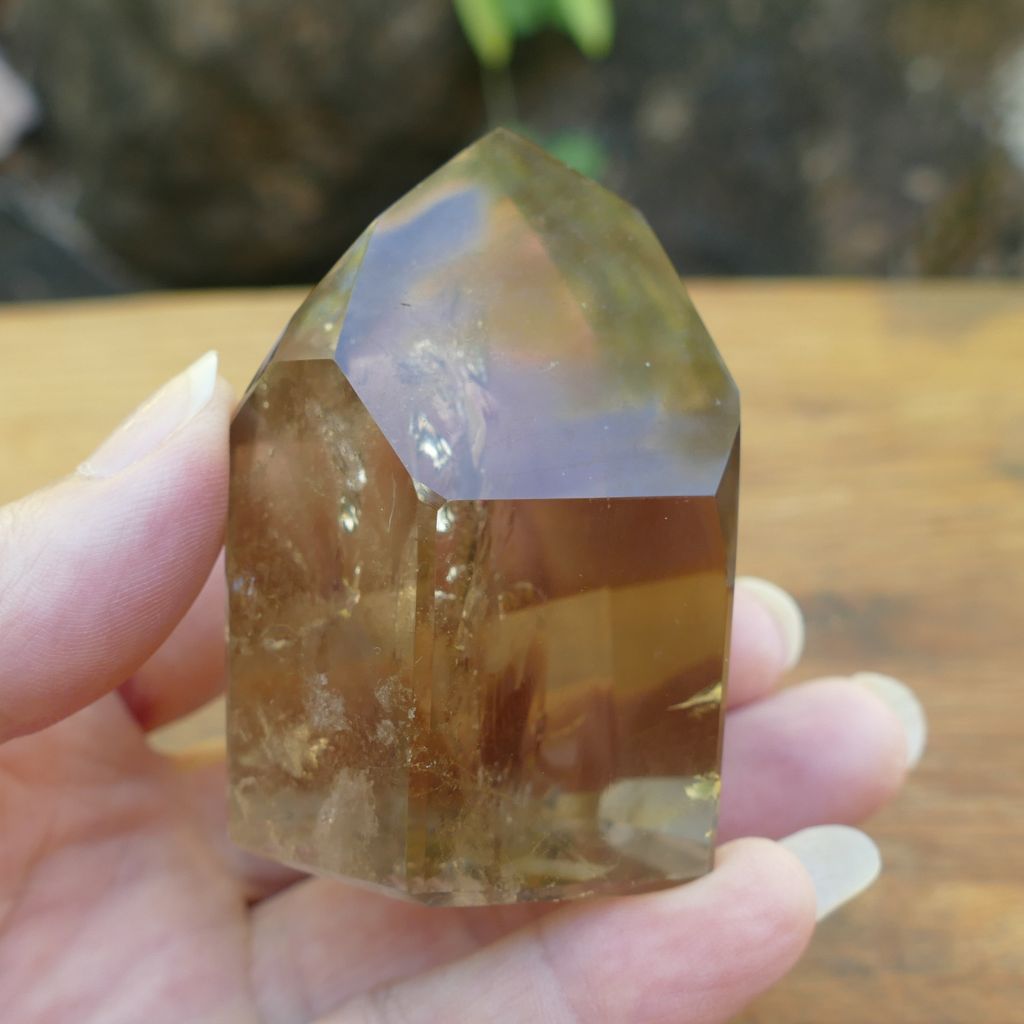 smoky quartz crystal point