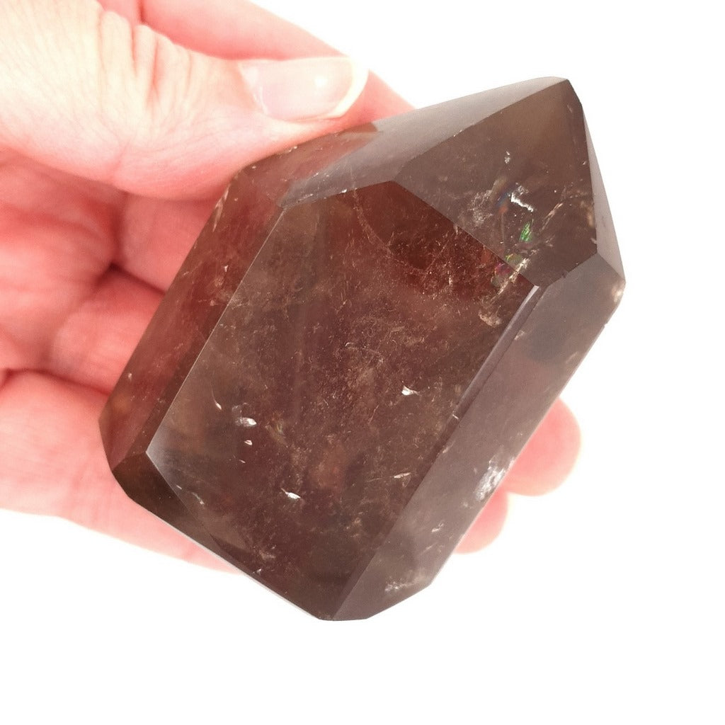 smoky quartz polished point