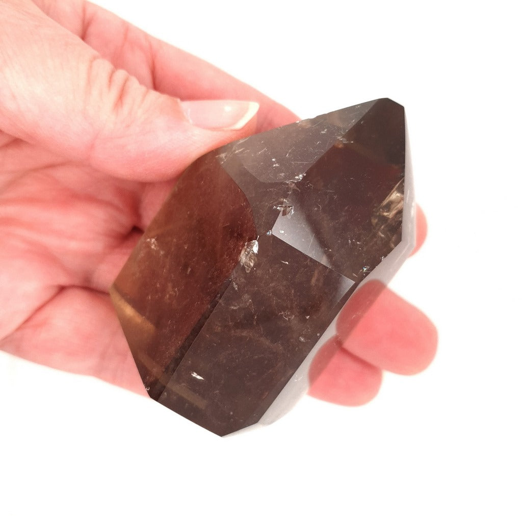 smoky quartz polished point