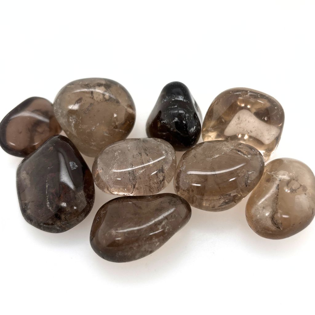 Tumbled Smoky Quartz Polished Crystals - 30mm Gemstones