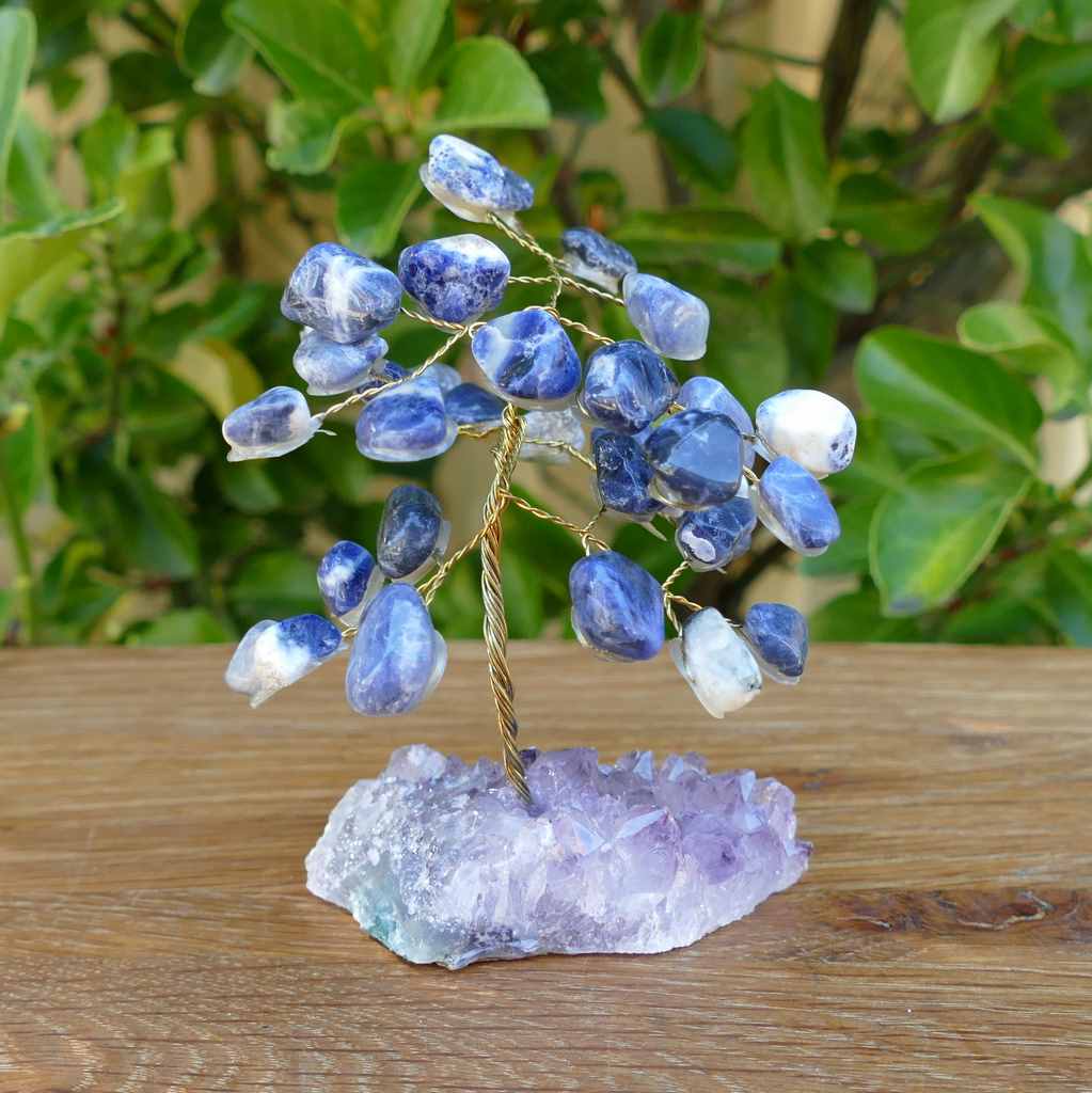 sodalite crystal gem tree