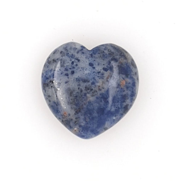 Sodalite Heart Polished Crystal Healing Gemstone - 30mm