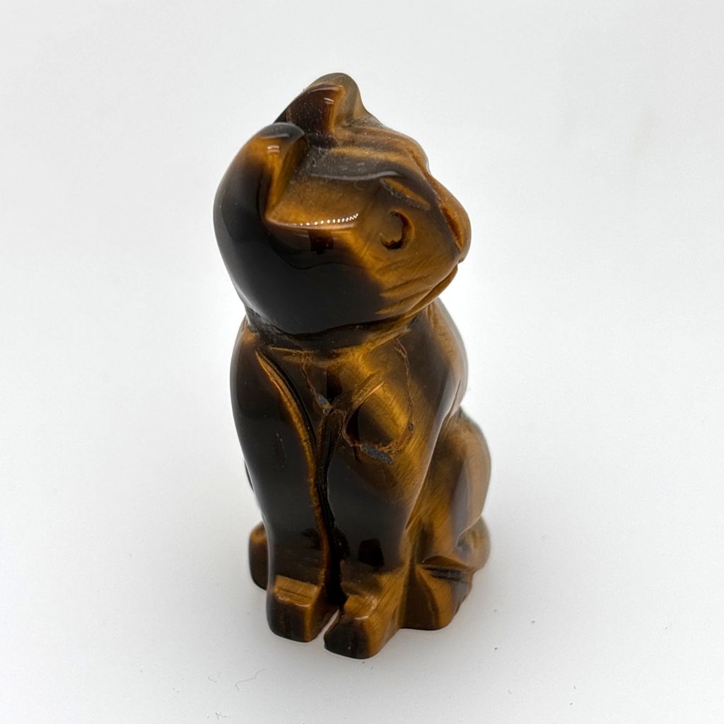 tiger eye crystal cat