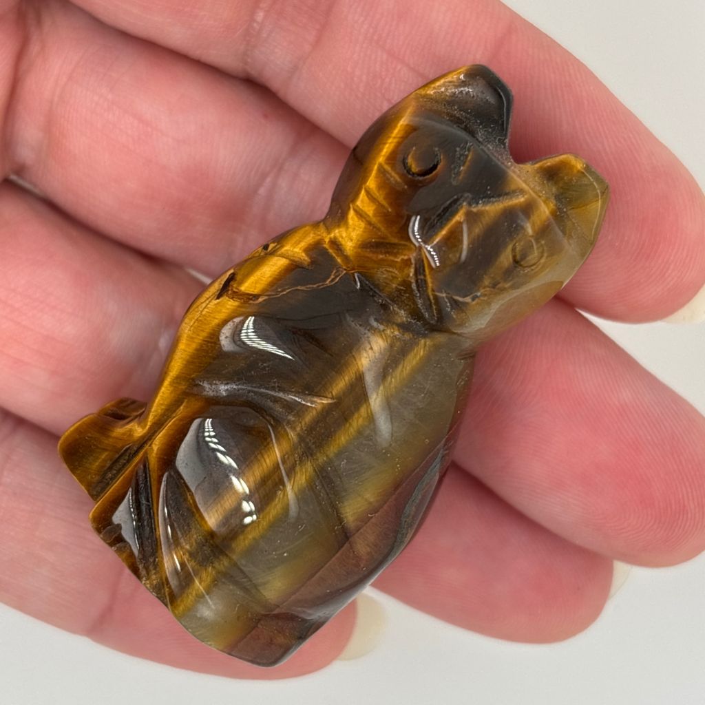 tiger eye crystal cat