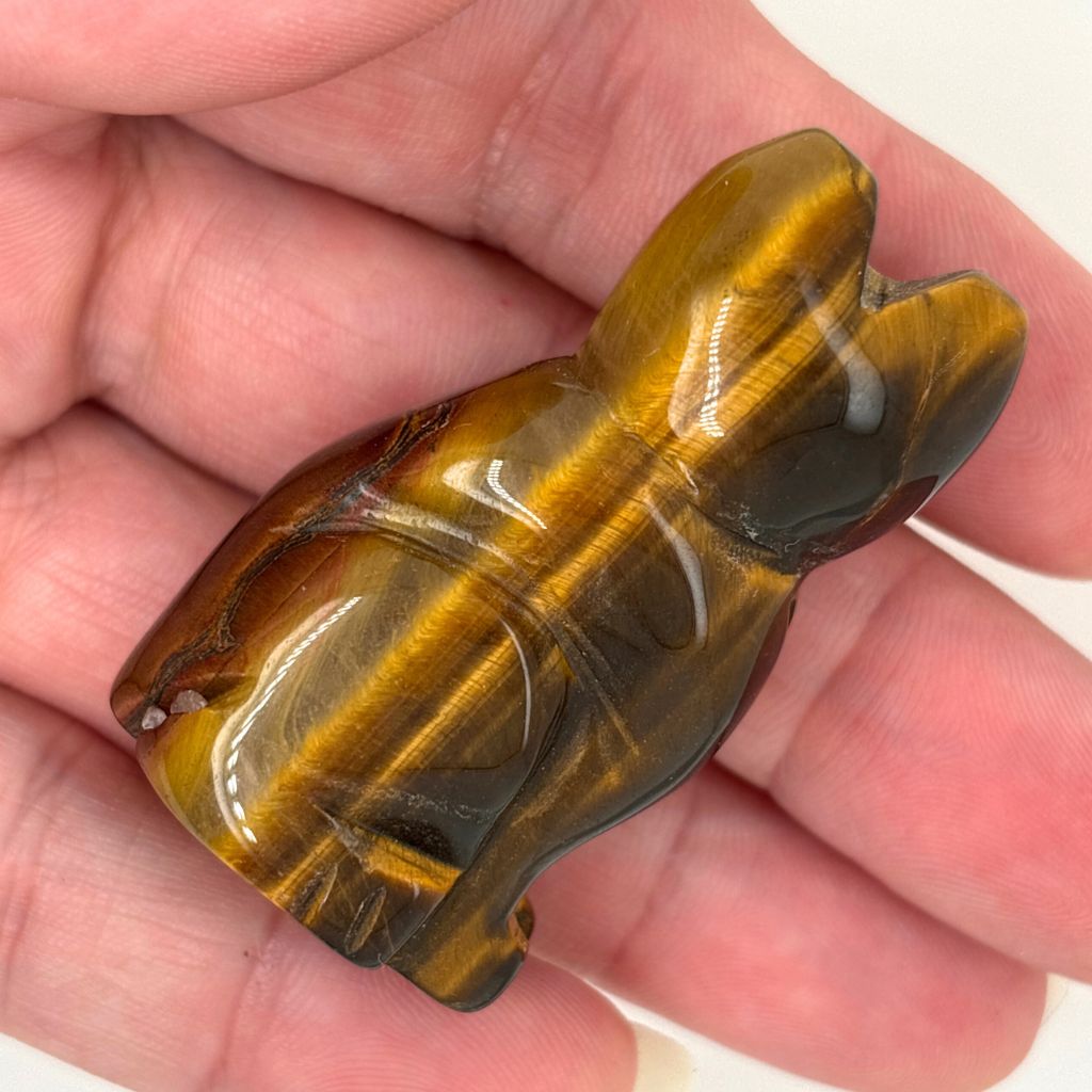 tiger eye crystal cat