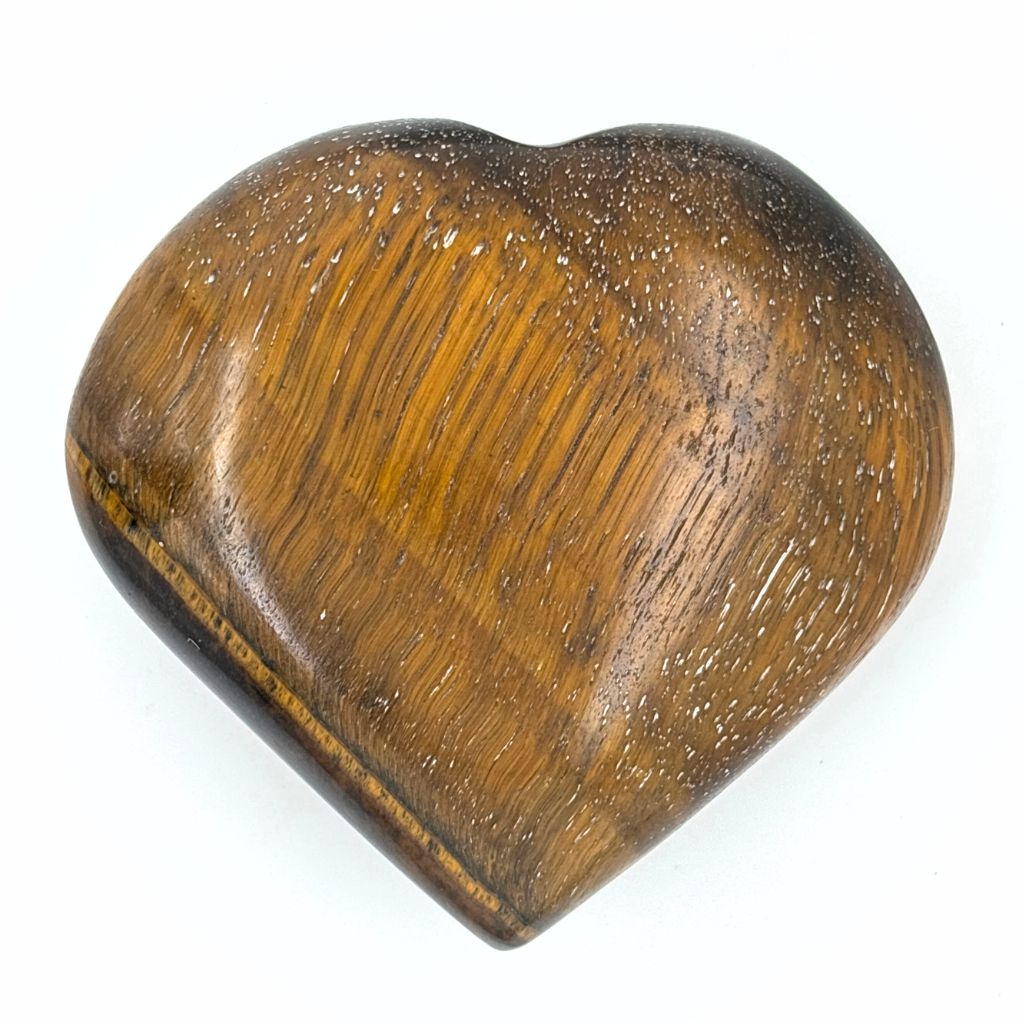 tiger eye crystal heart