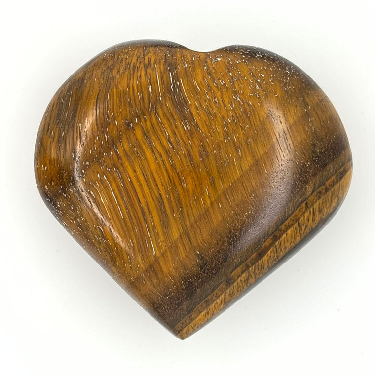 tiger eye crystal heart