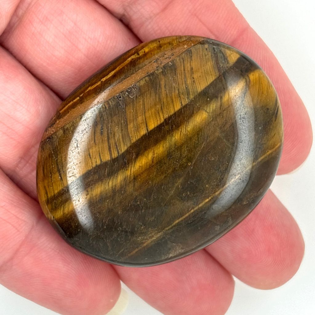 Tiger Eye Palm Stone | Earth Inspired Gifts