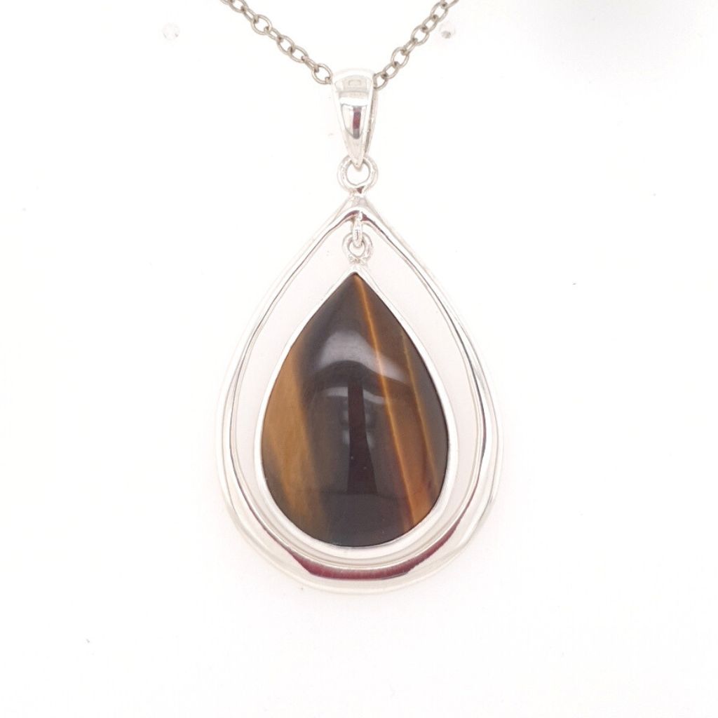 tiger eye crystal pendant