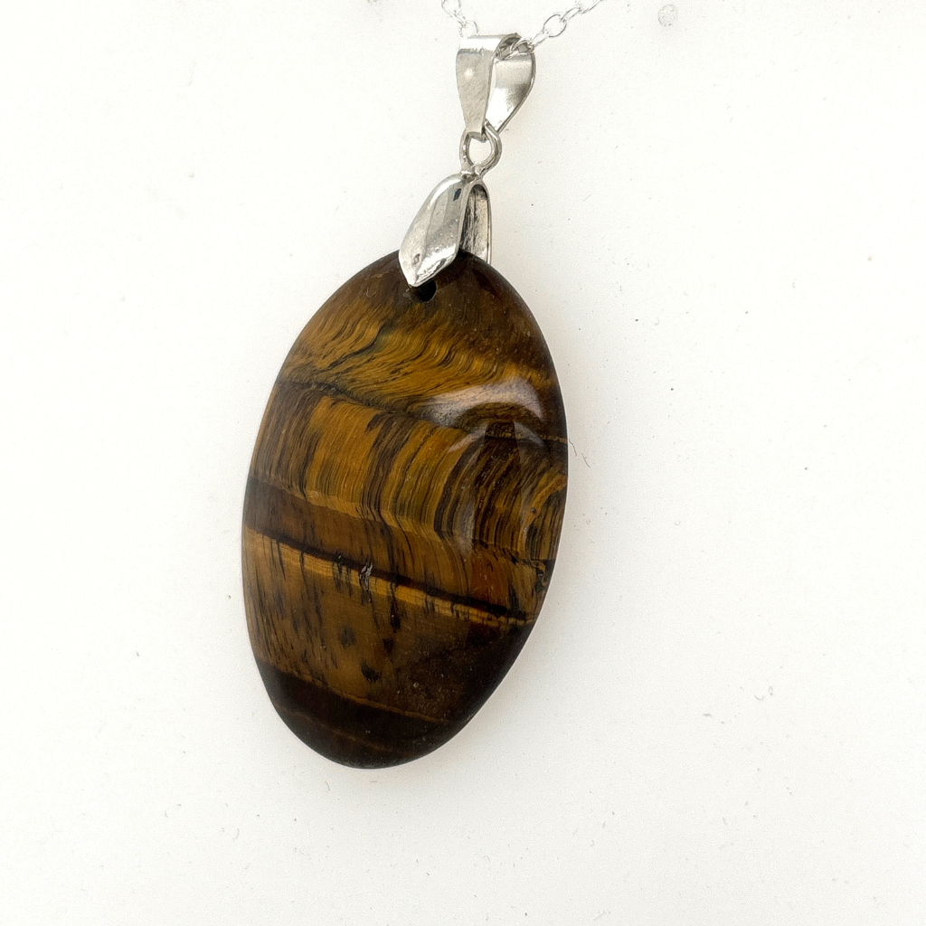 Tiger Eye Pendant Australia | Brown Crystal Necklace for Confidence